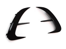 For 2022+ Mercedes C W206 S206 AMG Sport Rear Bumper Canards Side Air Vent Trims Glossy Black