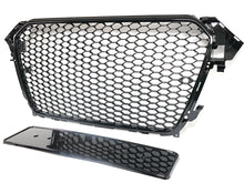 Honeycomb Sport Mesh RS4 Style Front Grille Black For 2013-2016 Audi A4 S4 B8.5