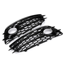 HONEYCOMB Fog Light Lamp Cover Grille Audi A4 B8 S-Line S4 Bumper 2009-2012