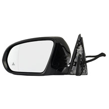 Black Left Driver Side Door Mirror w/ Blind Spot for Mercedes W222 S500 S550 S560 Sedan 2014-2020