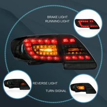 Smoked LED Tail Lights For Toyota Corolla 2011-2013 Rear Lamps Assembly