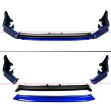 For 2022-2024 Honda Civic Yofer V3 Blk Aegean Blue Front Bumper Lip Splitter Kit