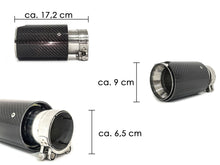 Carbon fiber Exhaust Tips 65mm Inlet Muffler Pipes Fit for BMW
