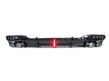 Gloss Black LED Rear Diffuser + Exhaust Tips For AUDI A5 B9 F5 2020-2022 2023 di184