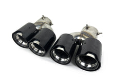 Silver Carbon Fiber Stainless Exhaust Tips Muffler for BMW G20 M340i G42 M440i G23 G26 M220i