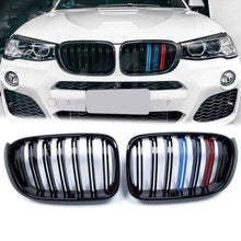 M-Color Double Slats Front Kidney Grille for BMW X3 F25 X4 F26 LCI 2014-2018