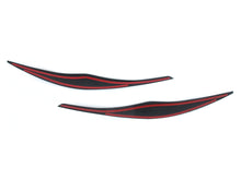 Eyebrow Cover Trim Headlight Eyelids Glossy Black Fits For BMW 3 Series E90 E91 2005-2012 bm204