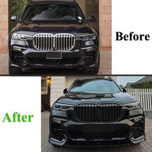 Carbon Fiber Look Front Bumper Lip Spoiler for BMW X7 G07 M Sport 2019–2022