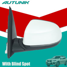 White Left Driver Side Mirror with Blind Spot Fits BMW X3 G01 2018 2019 2020-2023
