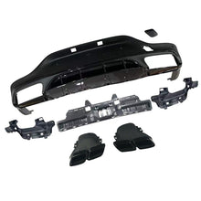 Gloss Black Rear Diffuser Exhaust Tips for Mercedes GLC X253 C253 Coupe GLC300 GLC43 2019-2022