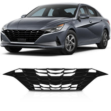 Gloss Black Front Bumper Grill For 2021-2022 Hyundai Elantra W/O ACC&Sensor Covers