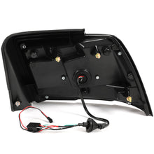 LED Tail Lights w/ Red Tube Black For Ford Mustang Sequential Signal 1999-2004