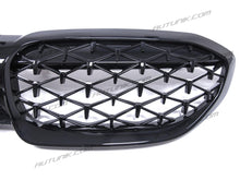 Glossy Black Front Kidney Diamond Grill Grille for BMW G20 320i 330i M340i 2019-2022