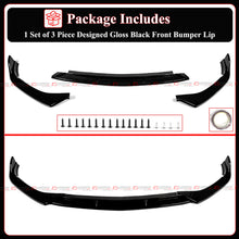For 2022-2025 Mercedes Benz W206 C300 C43 AMG V2 B Style Gloss Black Front Bumper Lip Splitter