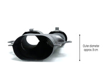 Gloss Black Rear Diffuser + Black Exhaust Tips For Mercedes W205 C250 C300 C450 C43 AMG Sedan 2015-2021