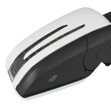 White Right Passenger Side Heated Mirror Power Fold for Mercedes W204 2011-2014 W/O Bland Spot
