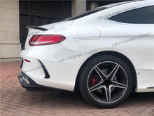 Glossy Black Rear Canards Side Air Vent Trims for Mercedes W205 Coupe C205 C300 C43 AMG 2015-2023
