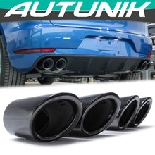 Gloss Black Exhaust Tips Black for Porsche Macan 2.0L 2019-2024