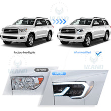 LED Headlights Rear Lamps For Toyota 2007-13 Tundra & 08-21 Sequoia Reflector Housing