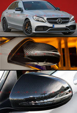 Real Carbon Fiber Side Mirror Covers for Mercedes C-Class W205 C300 C43 C63& GLC X253 GLC300 GLC350 GLC43 W213 E300 E43 2015–2021