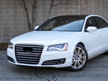 Chrome/Black Fog Light Cover Grille Trim w/ ACC Dummy Cap for 2011-2014 Audi A8 D4