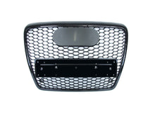 RS6 Style For 2005-2011 Audi A6 S6 C6 Front Bumper Mesh Grill Honeycomb Black