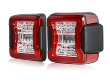 L+R Clear Lens LED Tail Lights Rear Brake Turn Signal Lamp for Jeep Wrangler JL 2018-2023 2024