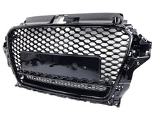 Gloss Black Front Bumper Grille Upper Grill Honeycomb for Audi A3 S3 2013 2014 2015 2016