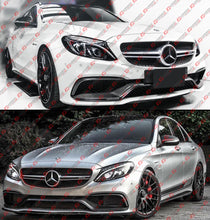 For 2015-2021 Benz W205 C63 AMG Carbon Fiber Front Bumper Air Duct Trim Replacement