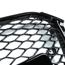 Honeycomb Sport Mesh Grille Grill Black For 13-16 Audi A4 S4 B8.5