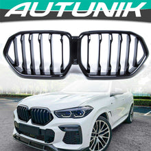 Gloss Black Front Kidney Grille for BMW X6 G06 2019-2023