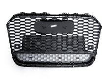 RS6 Style Gloss Black Front Mesh Grille Honeycomb Grill For Audi A6 S6 C7 2012-2015