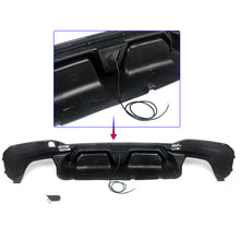 Carbon Look Rear Diffuser W/ LED For BMW G30 530i 540i M-Sport 2017-2023