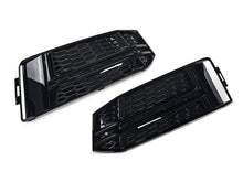 Black Front Fog Light Cover Fit For AUDI A4 B9 S-LINE 2016-2018 Bumper Grille US