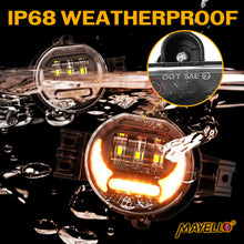Pair LED Fog Lights with DRL for 2002-2008 Dodge Ram 1500 & 2003-2009 Ram 2500 3500
