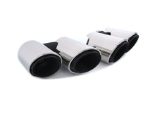 3-Layer Silver Sport Exhaust Tips Muffler Pipe For For Porsche Macan 2.0L 2019-2025