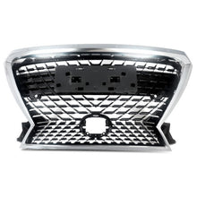 Front Upper Grille Mesh Chrome Black For 2016-2019 Lexus RX350 RX450H Base Sport