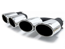 Black/Silver Dual Exhaust Tips Tail Pipes For Audi A3 8P 8V A4 B8 B9 A5 A6 Q5 TT 2.0T