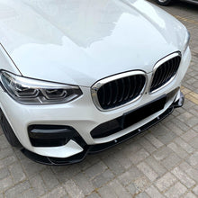 Gloss Black Front Bumper Spoiler Lip Kit For BMW X3 G01 X4 G02 M Sport 2018-2021
