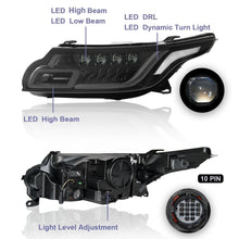 Pair LED Headlight Assembly For Land Rover Range Rover Sport 2014-2017