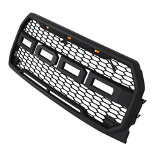 Front Bumper Grill Hood Grille Mid-Grids Black w/Light for Ford F150 2015-2017
