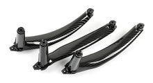 4PCS Carbon Fiber Look Interior Door Handle Pull Panel Trim For BMW X5 E70 X6 E71 2007–2014