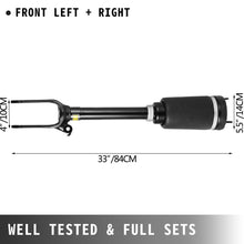 Pair Front Air Suspension Struts For Mercedes X164 GL350 GL450 W164 ML320 ML350 2007-2012