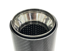 Carbon fiber Exhaust Tips 65mm Inlet Muffler Pipes Fit for BMW