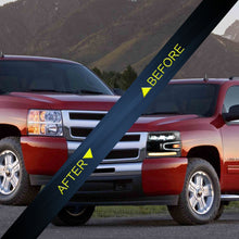 Full LED Headlights For 2007-2013 Chevrolet Silverado 1500 2500HD 3500HD