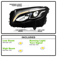 Pair Halogen Upgrade to FULL LED DRL Projector 2016-2019 Mercedes-Benz W253 GLC Headlight Left+Right