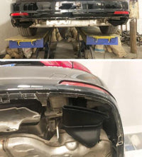 Black Titanium Exhaust Tips Tail Pipes For Audi A6 C8 2019-2024