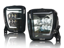 Black Front Bumper DRL LED Fog Lights for Dodge Ram 1500 2013-2017