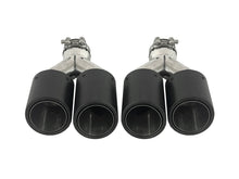 AK Style Matte Carbon Fiber Exhaust Tip Upgrade 65mm Inlet