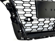 RS3 Style Badgeless Front Grille Gloss Black for 2017–2020 Audi A3 8V with ACC Cutout